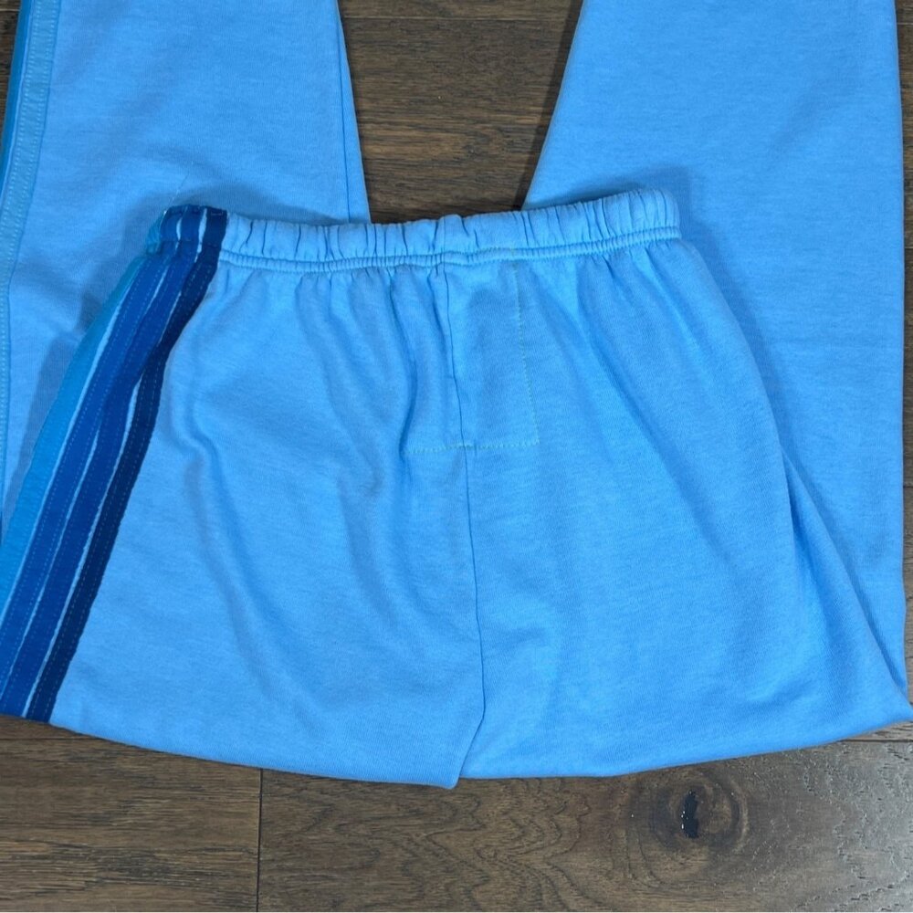 AVIATOR NATION Ladies Five Stripe Sweatpants in Sky Blue Sz M NWOT - Picture 4 of 6